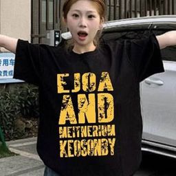 StyleCast x Revolte Women Typography Printed Drop-Shoulder Sleeves Oversized T-shirt-picture-46