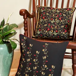 Crown of Poppies Set of 2 Floral Square Cushion Covers-image-23