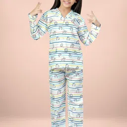 Sand Dune Kids Pure Cotton Printed Night suit-image-72