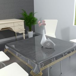 TANLOOMS Transparent Waterproof 2-Seater Table Cover-image-85