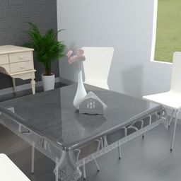 TANLOOMS Transparent Waterproof 2-Seater Table Cover-16