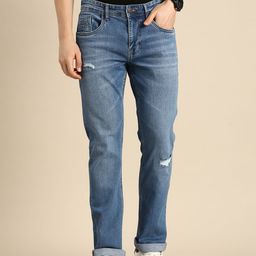 Being Human Men Slim Fit Low Distress Light Fade Stretchable Jeans-image-90