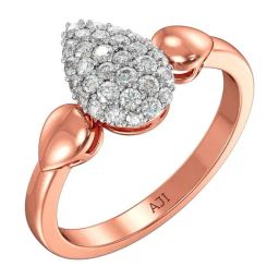 Joyalukkas 18k (750) Purity Rose Gold Lustrous Dew Diamond Ring-image-55