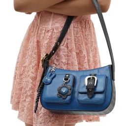 Hidesign Kawaii Sapphire Textured Medium Shoulder Handbag-picture-18