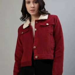 Iconic Red Textured Pattern Jacket image 4