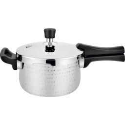 Prabha Stainless Steel Silver Tri-Ply Kalash Pressure Cooker- 3L-10