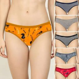 AROUSY Red & Yellow Printed Hipster Panties - Pack Of 6-picture-7