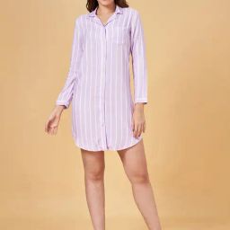 Dreamz by Pantaloons Purple Striped Shirt-picture-41