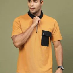 Rigo Men Light Brown Oversized Polo T-Shirt-picture-28