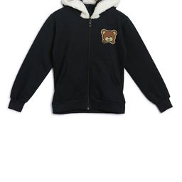SWEET ANGEL Girls Black Solid Hooded Sweatshirt-image-65
