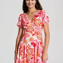 Outzidr WomenFloral Print Mini Dress-image-23