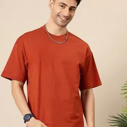 PockMAN Men Drop-Shoulder Sleeves Bio Finish Boxy T-shirt-picture-14