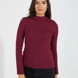 Styli Red Striped Sweater-image-53