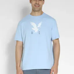 American Eagle Men Blue Logo Graphic T-Shirt-image-44