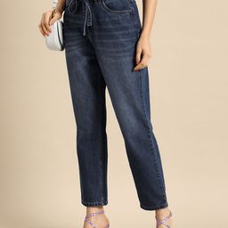 all about you High-Rise Light Fade Jeans with Tie-Up Detail-image-11