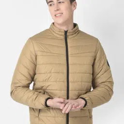 Crimsoune Club Dark Beige Regular Fit Puffer Jacket-6