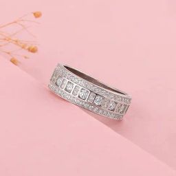 GIVA 925 Sterling Silver Squares Ring Fixed Size For Women-image-35
