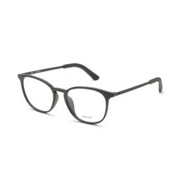 Police VPL554K51V99FR Black Oval Eye Frames For Men-picture-44