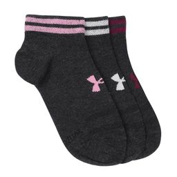 UNDER ARMOUR Unisex Pack of 3 Ankle Length Odor Control Essential Low Cut Socks-25