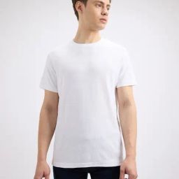 Pepe Jeans White Cotton Slim Fit Striped T-Shirt-image-121