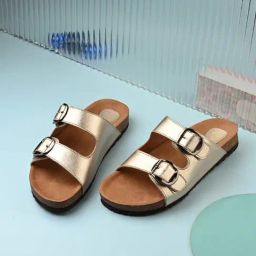 Styli Women's Golden Casual Sandals-image-43