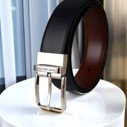 Van Heusen Black Leather Waist Belt for Men-98