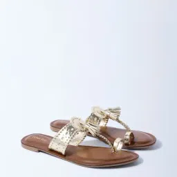 LUNA BLU by Westside Gold Kolhapuri Sandals-picture-40