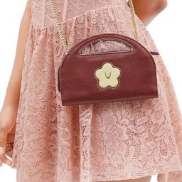 Hidesign Kawaii Red Textured Medium Sling Handbag-8