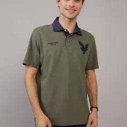 American Eagle Green Regular Fit Polo T-Shirt-picture-21
