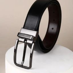 Van Heusen Black Leather Waist Belt for Men-image-89