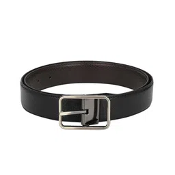 Calvadoss Men Black & Brown Textured Reversible Belt-image-28