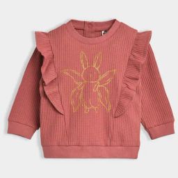Miarcus Girls Rust Printed Regular Fit Sweatshirt-picture-11
