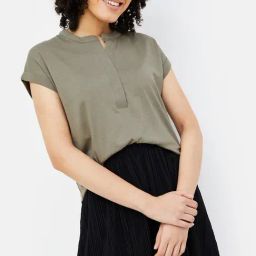 Fame Forever by Lifestyle Sage Green Regular Fit Top-image-42