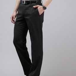 Park Avenue Men Slim Fit Formal Trousers-image-3