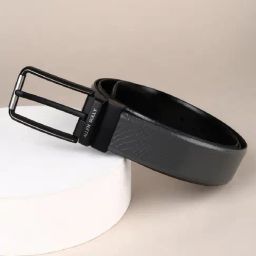 Allen Solly Grey Leather Waist Belt for Men-36