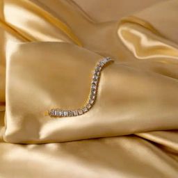 crash.club by CKC Yellow Gold Finish Sterling Silver Cubic Zirconia Bracelet-image-13
