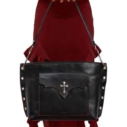 Hidesign Kawaii Black Textured Large Tote Handbag-11