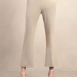 Vero Moda Beige Bootcut Trousers-picture-26