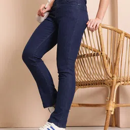 Mast & Harbour Women Straight Fit Stretchable Jeans-picture-35