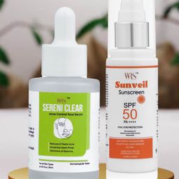 WHITEROSESHINE Set Of 2 Acne Control Face Serum - 30 ml & Sunscreen SPF 50 PA++++ - 50 ml-13
