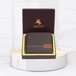 LONDON ALLEY Men Solid Leather Card Holder-picture-11