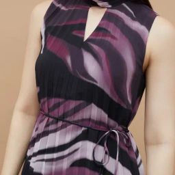 Code Wine Regular Fit Printed Dress image 5