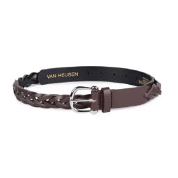 Van Heusen Brown Leather Waist Belt for Women-4