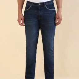 Allen Solly Navy Cotton Regular Fit Jeans-image-101