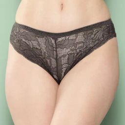 Leading Lady Grey Lace Bikini Panty-image-72