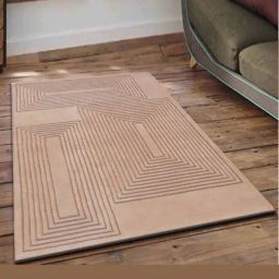Presto Beige Wool Hand Tufted Carpet-picture-34
