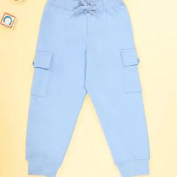 Kiddopanti Boys Ink Blue Regular Fit Trackpant-picture-6