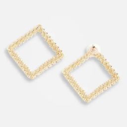 Sohi Gold Plated Designer Party Stud Earrings image 4