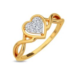 Kisna Diamond & Gold Jewellery Aatifa 14k (585) Diamond & Gold Ring For Women-image-41