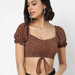 VASTRADO Brown & Black Printed Top-picture-19